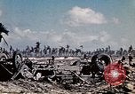 Image of Marines eliminate last Japanese defenders on Eniwetok Eniwetok Atoll Marshall Islands, 1944, second 25 stock footage video 65675041091