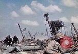 Image of Marines eliminate last Japanese defenders on Eniwetok Eniwetok Atoll Marshall Islands, 1944, second 39 stock footage video 65675041091