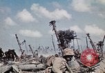 Image of Marines eliminate last Japanese defenders on Eniwetok Eniwetok Atoll Marshall Islands, 1944, second 44 stock footage video 65675041091