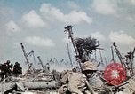 Image of Marines eliminate last Japanese defenders on Eniwetok Eniwetok Atoll Marshall Islands, 1944, second 45 stock footage video 65675041091