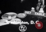 Standbild Diät Programm Washington DC USA, 1952, aus Sekunde 3 historischem Filmmaterial Videoclip 65675041156
