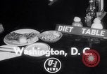 Standbild Diät Programm Washington DC USA, 1952, aus Sekunde 4 historischem Filmmaterial Videoclip 65675041156