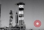 Image of Atlas Missile Cape Canaveral Florida USA, 1961, second 10 stock footage video 65675041167
