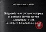 Standbild Bethlehem Shipbuilding Yard Massachusetts USA, 1916, aus Sekunde 1 historischem Filmmaterial Videoclip 65675041217