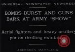 Image of 1929 United States Army exhibition show Aberdeen Maryland USA, 1929, second 1 stock footage video 65675041240