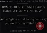 Image of 1929 United States Army exhibition show Aberdeen Maryland USA, 1929, second 11 stock footage video 65675041240