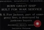 Image navire de guerre Richmond Beach Washington United States USA, 1929, de la seconde 4 séquences d'archives historiques vidéo 65675041241