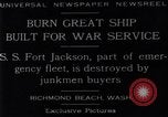 Image navire de guerre Richmond Beach Washington United States USA, 1929, de la seconde 5 séquences d'archives historiques vidéo 65675041241