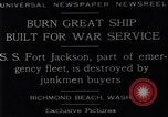 Image navire de guerre Richmond Beach Washington United States USA, 1929, de la seconde 7 séquences d'archives historiques vidéo 65675041241