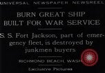 Image navire de guerre Richmond Beach Washington United States USA, 1929, de la seconde 9 séquences d'archives historiques vidéo 65675041241