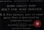 Image navire de guerre Richmond Beach Washington United States USA, 1929, de la seconde 10 séquences d'archives historiques vidéo 65675041241