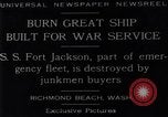 Image navire de guerre Richmond Beach Washington United States USA, 1929, de la seconde 12 séquences d'archives historiques vidéo 65675041241
