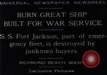 Image navire de guerre Richmond Beach Washington United States USA, 1929, de la seconde 14 séquences d'archives historiques vidéo 65675041241