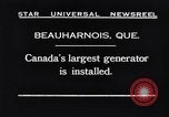 Standbild Kraftwerk Beauharnois Beauharnois Quebec Kanada, 1931, aus Sekunde 4 historischem Filmmaterial Videoclip 65675041247