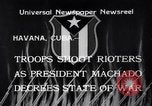 Image of Gerardo Machado Havana Cuba, 1933, second 7 stock footage video 65675041250