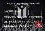 Image of Gerardo Machado Havana Cuba, 1933, second 8 stock footage video 65675041250