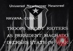 Image of Gerardo Machado Havana Cuba, 1933, second 10 stock footage video 65675041250