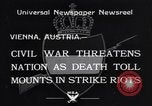 Image of Strikers riot Vienna Austria, 1934, second 4 stock footage video 65675041261