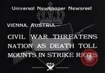 Image of Strikers riot Vienna Austria, 1934, second 9 stock footage video 65675041261