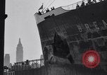 Image of Ocean liner Bremen New York City USA, 1934, second 23 stock footage video 65675041262