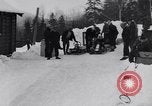Standbild Bobbahn Lake Placid New York USA, 1934, aus Sekunde 10 historischem Filmmaterial Videoclip 65675041268