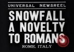 Image of Snow fall Rome Italy, 1935, second 5 stock footage video 65675041271