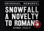 Image of Snow fall Rome Italy, 1935, second 6 stock footage video 65675041271