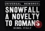 Image of Snow fall Rome Italy, 1935, second 8 stock footage video 65675041271