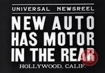 Image of Stout Scarab automobile Hollywood Los Angeles California USA, 1935, second 8 stock footage video 65675041272