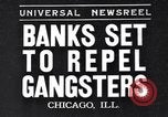 Image Des mesures de sécurité de la banque contre les voleurs de banque gangster Chicago Illinois USA, 1935, de la seconde 1 séquences d'archives historiques vidéo 65675041275