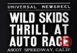 Standbild auto race Ascot Speedway California USA, 1935, aus Sekunde 6 historischem Filmmaterial Videoclip 65675041278