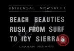 Image of surfing Venice Beach Los Angeles California USA, 1935, second 1 stock footage video 65675041280