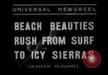 Image of surfing Venice Beach Los Angeles California USA, 1935, second 5 stock footage video 65675041280