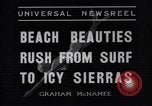 Image of surfing Venice Beach Los Angeles California USA, 1935, second 7 stock footage video 65675041280