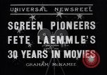 Immagine di Carl Laemmle Universal City California USA, 1936, secondo 5 filmato di repertorio 65675041288