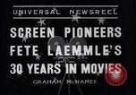 Immagine di Carl Laemmle Universal City California USA, 1936, secondo 7 filmato di repertorio 65675041288