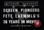 Immagine di Carl Laemmle Universal City California USA, 1936, secondo 8 filmato di repertorio 65675041288