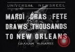 Immagine di Mardi Gras New Orleans Louisiana USA, 1936, secondo 1 filmato di repertorio 65675041294
