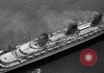 Standbild Französische liner SS Normandie New York City USA, 1936, aus Sekunde 32 historischem Filmmaterial Videoclip 65675041298