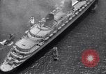 Standbild Französische liner SS Normandie New York City USA, 1936, aus Sekunde 36 historischem Filmmaterial Videoclip 65675041298