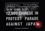 Standbild Protest Parade New York City USA, 1938, aus Sekunde 7 historischem Filmmaterial Videoclip 65675041309