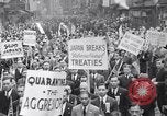 Standbild Protest Parade New York City USA, 1938, aus Sekunde 11 historischem Filmmaterial Videoclip 65675041309