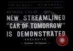 Image Voiture concept simplifié moderne Reseda California USA, 1938, de la seconde 1 séquences d'archives historiques vidéo 65675041316