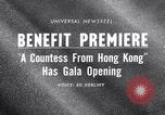 Image of premiere of movie 'A Countess From Hong Kong' directed by Charlie Chap New York United States USA, 1967, second 1 stock footage video 65675041324