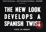 Standbild Modelle Barcelona Spanien, 1947, aus Sekunde 5 historischem Filmmaterial Videoclip 65675041345
