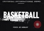 Standbild Basketball New York United States USA, 1947, aus Sekunde 5 historischem Filmmaterial Videoclip 65675041346