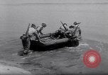 Image of inflated boat Quantico Virginia USA, 1953, second 21 stock footage video 65675041356