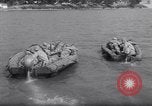 Image of inflated boat Quantico Virginia USA, 1953, second 30 stock footage video 65675041356