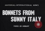 Immagine di Chapeau Italia, 1955, secondo 4 filmato di repertorio 65675041368