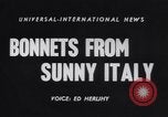 Immagine di Chapeau Italia, 1955, secondo 5 filmato di repertorio 65675041368